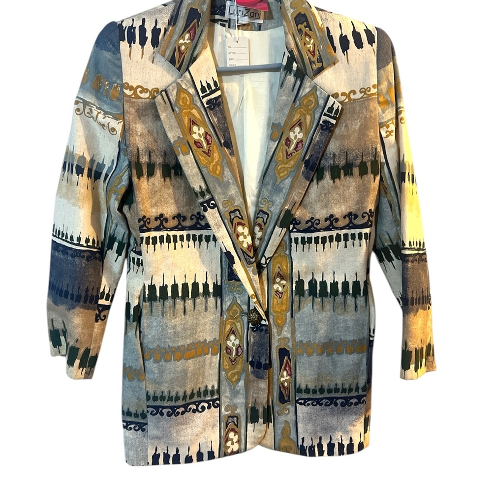 Multicolor Patterned Women's Jacket - image 1